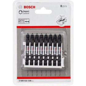 Bosch PZ2 65 mm 8'li Impact Control Serisi Çift Taraflı Vidalama Ucu
