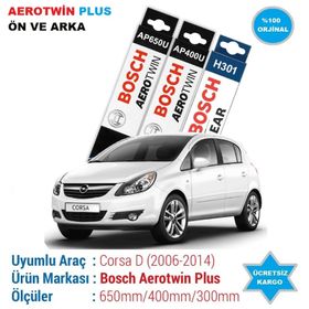 Bosch Rear Opel Corsa D 2006-2014 Arka Silecek