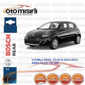 Bosch Rear Renault Clio 3 2005-2007 Arka Silecek