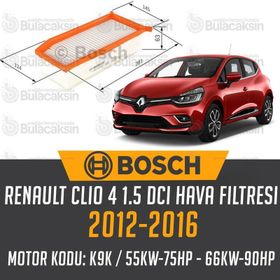 Bosch Renault Clio 4 1.5 dCi 2012-2016 Hava Filtresi