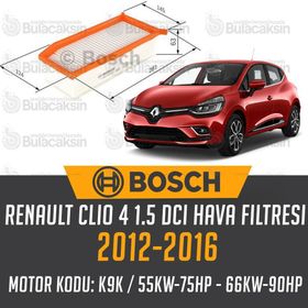 Bosch Renault Clio 4 1.5 dCi 2012-2016 Hava Filtresi