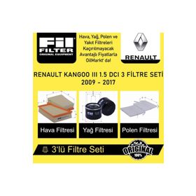 Bosch Renault Kangoo II 1.5 Dci K9K 816 Filtre Seti