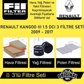 Bosch Renault Kangoo II 1.5 Dci K9K 816 Filtre Seti