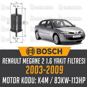 Bosch Renault Megane 2 1.6 16V 2003-2009 Benzin Filtresi
