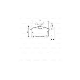 Bosch Renault Megane 2 1.6 2003-2009 Arka Balata