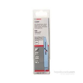 Bosch S 123 XF Progressor Metal İçin 25'li Tilki Kuyruğu Bıçağı