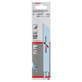 Bosch S 922 BF Flexible Metal İçin 2'li Tilki Kuyruğu Bıçağı