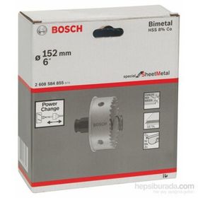 Bosch Saç Metal İçin 152 mm Delik Açma Testeresi Panç