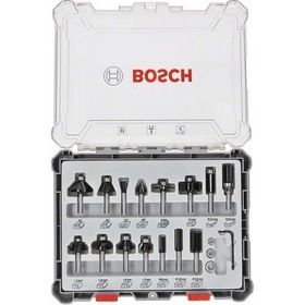 Bosch Şaftlı 8 mm 15 Parça Karışık Freze Ucu Seti