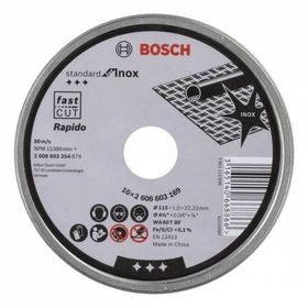 Bosch SD İnox 115x1.0 mm 10'lu Rapido Kesme Taşı