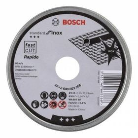 Bosch SD İnox 115x1.0 mm 10'lu Rapido Kesme Taşı