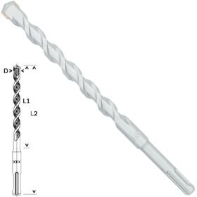 Bosch SDS Plus 1 Taş ve Beton 14x150x210mm Matkap Ucu
