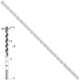 Bosch SDS Plus 1 Taş ve Beton 14x400x460mm Matkap Ucu
