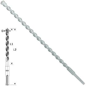 Bosch SDS Plus 1 Taş ve Beton 18x400x460mm Matkap Ucu