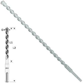 Bosch SDS Plus 1 Taş ve Beton 18x400x460mm Matkap Ucu