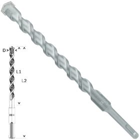 Bosch SDS Plus 1 Taş ve Beton 20x200x260mm Matkap Ucu