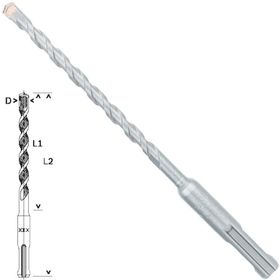 Bosch SDS Plus 1 Taş ve Beton 6x100x160mm Matkap Ucu