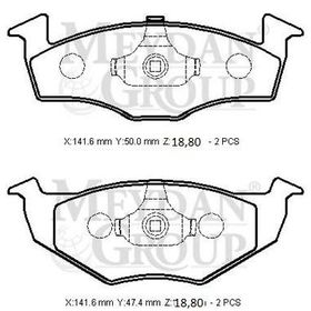 Bosch Seat Cordoba 1.6 1999-2002 Ön Fren Balatası