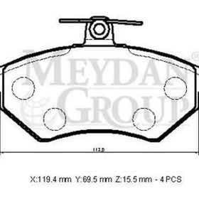 Bosch Seat Ibiza 1.9 TDI 2001-2009 Ön Fren Balatası