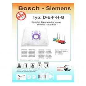 Bosch Siemens Profilo Typ D E F H G Toz 20 Adet Süpürge Torbası