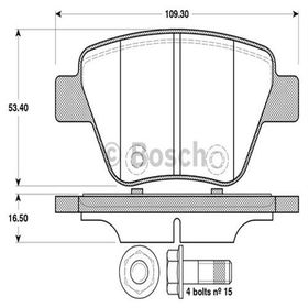 Bosch Skoda Arka Fren Balatası