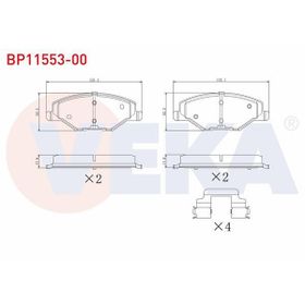 Bosch Skoda Fabia 1.4 1999-2007 Ön Fren Balatası