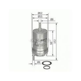 Bosch Skoda Fabia 1.4 2004-2007 Benzin Filtresi