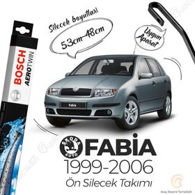 Bosch Skoda Fabia Muz 1999-2006 Silecek Takımı