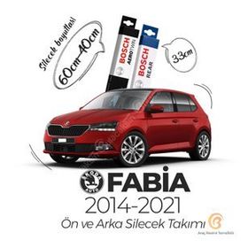 Bosch Skoda Fabia Ön Ve Arka 2014-2021 Silecek Takımı