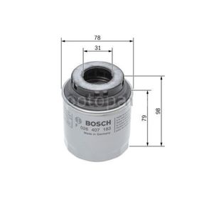 Bosch Skoda Rapid 1.2 TSI 2012-2015 Yağ Filtresi