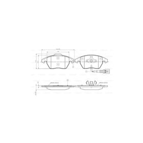 Bosch Skoda Roomster 1.4 2010-2015 Ön Fren Balatası
