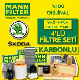 Bosch Skoda Roomster 1.4 TDI 2006 2010 Filtre Bakım Seti