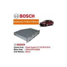 Bosch Skoda Superb 2.0 TDI Polen Filtresi