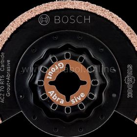 Bosch Starlock ACZ 70 RT5 50 Kum Kalınlığı Carbide RIFF Zımpara Uçlu Dar Kesim Segman Testere Bıçağı