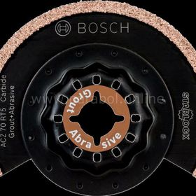 Bosch Starlock ACZ 70 RT5 50 Kum Kalınlığı Carbide RIFF Zımpara Uçlu Dar Kesim Segman Testere Bıçağı
