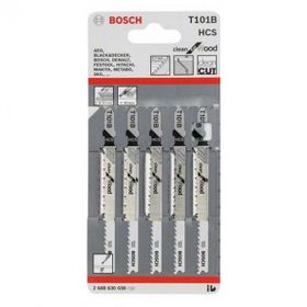 Bosch T 101 B Clean for Wood 5 Li Dekupaj Testeresi Bıçağı 2608630030