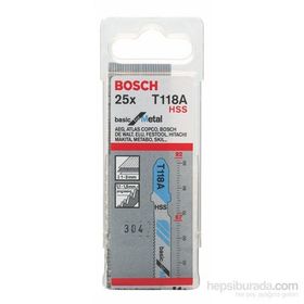 Bosch T 118 A Ekonomik Metal İçin 25'li Dekupaj Testeresi Bıçağı