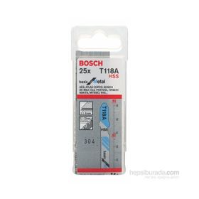 Bosch T 118 A Ekonomik Metal İçin 25'li Dekupaj Testeresi Bıçağı