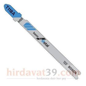Bosch T 118 A Ekonomik Seri Metal için 5 Adet Dekupaj Testeresi Bıçağı