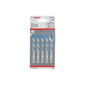 Bosch T 118 A Ekonomik Seri Metal için 5 Adet Dekupaj Testeresi Bıçağı