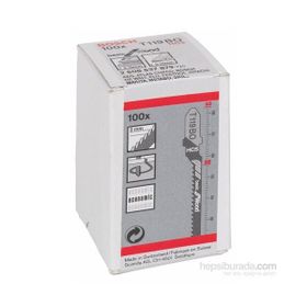 Bosch T 119 BO 100'lü Paket Ekonomik Seri Ahşap Dekupaj Testeresi Bıçağı -