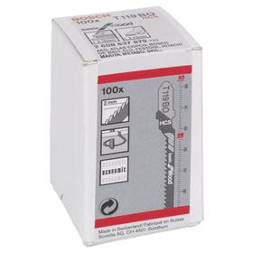Bosch T 119 BO 100'lü Paket Ekonomik Seri Ahşap Dekupaj Testeresi Bıçağı -