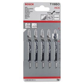 Bosch T 119 BO Basic for Wood 5 Li Dekupaj Testeresi Bıçağı 2608630310