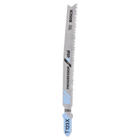 Bosch T 123 XF Kademeli Artan Dişli Metal İçin 25'li Dekupaj Testeresi Bıçağı