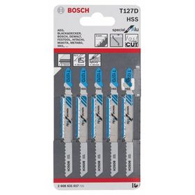 Bosch T 127 D Alüminyum İçin Dekupaj Testeresi Bıçağı 5 Li Paket 2608631017