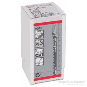 Bosch T 244 D Hızlı Kesim Ahşap İçin 100'lü Dekupaj Testeresi Bıçağı