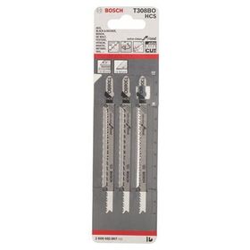 Bosch T 308 BO Ekstra Temiz Kesim Ahşap İçin 3'lü Dekupaj Testeresi Bıçağı