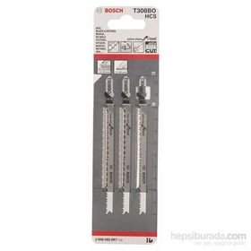 Bosch T 308 BO Ekstra Temiz Kesim Ahşap İçin 3'lü Dekupaj Testeresi Bıçağı