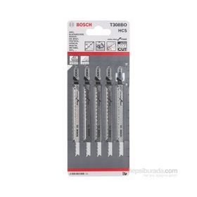 Bosch T 308 BO Ekstra Temiz Kesim Ahşap İçin 5'li Dekupaj Testeresi Bıçağı