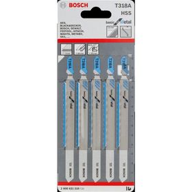 Bosch T 318 A Basic for Metal 5 Li Dekupaj Testeresi Bıçağı 2608631319